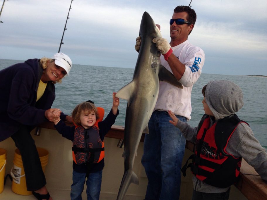 shark fishing from cocoa beach is perfect for families